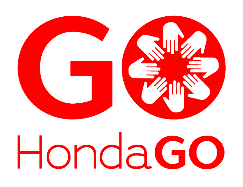 Red HondaGO Volunteer logo